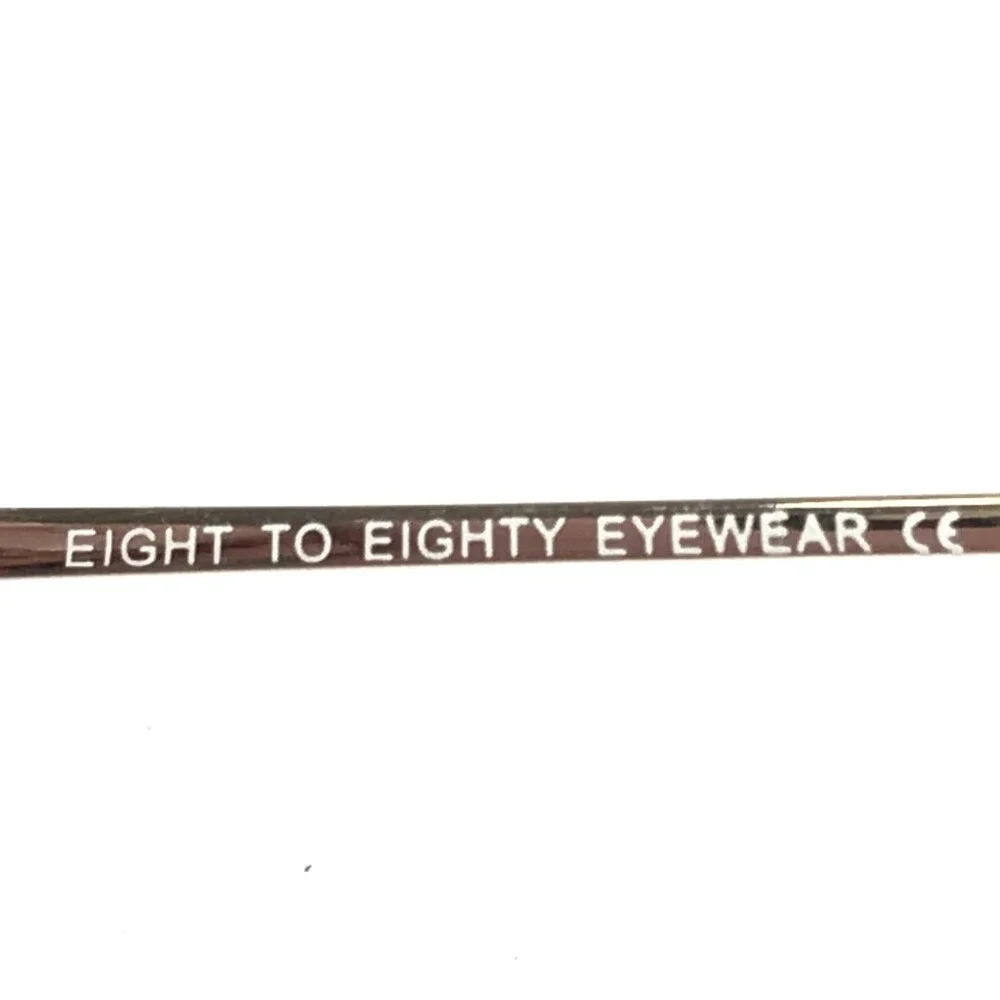 Eight to Eighty Eyeglasses Frames BRIANNA BURGUNDY Red Gold Square 53-18-135